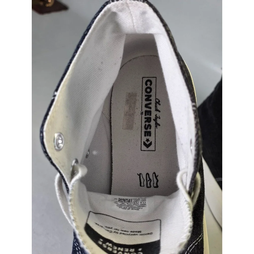 Converse Chuck Taylor All Star 70 Mens Size 11.5 Womens 13.5 Blue Black Sneakers - Picture 14 of 16